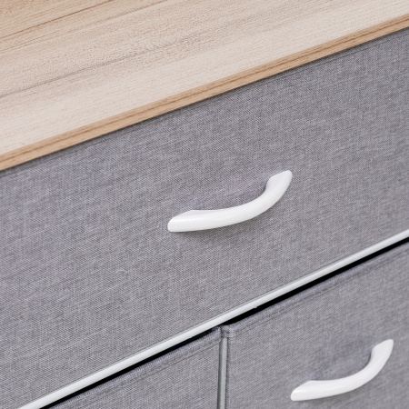 Комод Leset Ноа 7 ящ., Каркас Белый, Светло-серый в магазине «На диване» в Москве — Выгодная цена