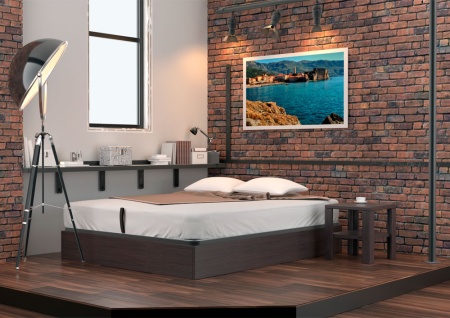Кровать Dreamline для белья с п/м ясень-венге 140х190 Кровать Dreamline для белья с п/м ясень-венге 140х190
