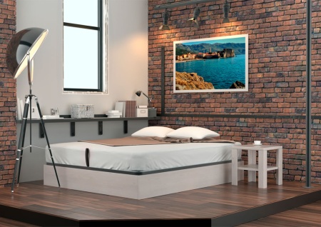 Кровать Dreamline для белья с п/м ясень-венге 140х190 Кровать Dreamline для белья с п/м ясень-венге 140х190