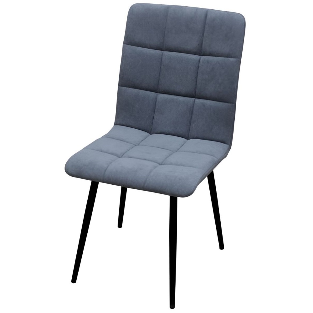 Стул ДП2-17 «Шарли», ткань «Канди Грей», каркас черный в магазине «На диване» в Москве — Выгодная цена