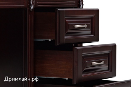 Комод Греденция Dreamline Палермо (4 ящика) бук-дымчатый темный дуб 156х53х94