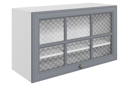 Мишель Шкаф навесной L800 Н450 (1 дв. реш. гориз.) (эмаль)