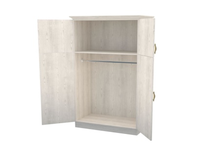 Шкаф Dreamline Эдем 2-х створчатый бук-серый 2-3 90х56х220 Шкаф Dreamline Эдем 2-х створчатый бук-серый 2-3 90х56х220