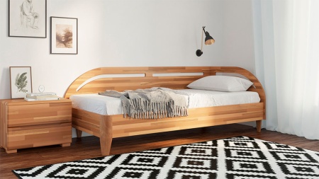 Тахта Dreamline Мальмо (боковая спинка правая) бук-белый 120х190