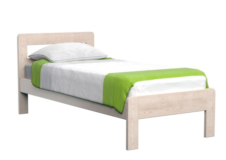 Кровать Dreamline Кредо 1 ясень-дымчатый темный дуб 80х195 Кровать Dreamline Кредо 1 ясень-дымчатый темный дуб 80х195
